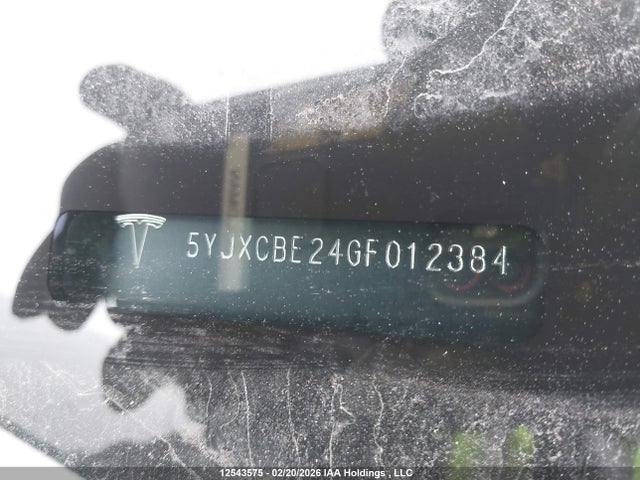 5YJXCBE24GF012384 Tesla MODEL X