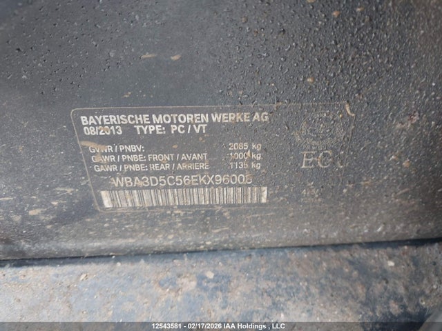 BMW 328d Xdrive 2014 WBA3D5C56EKX96008 Image 9