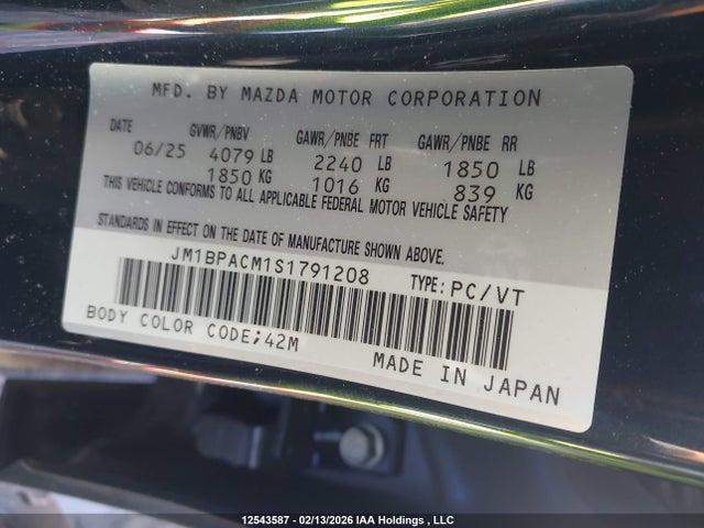 Mazda Mazda3 Gs 2025 JM1BPACM1S1791208 Image 9