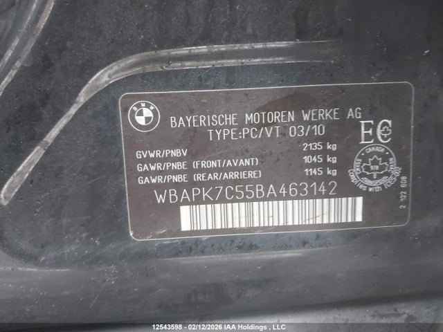 Aukcja sprzedaży 2011 Bmw 328i Xdrive, vin: WBAPK7C55BA463142, numer aukcji: 12543598