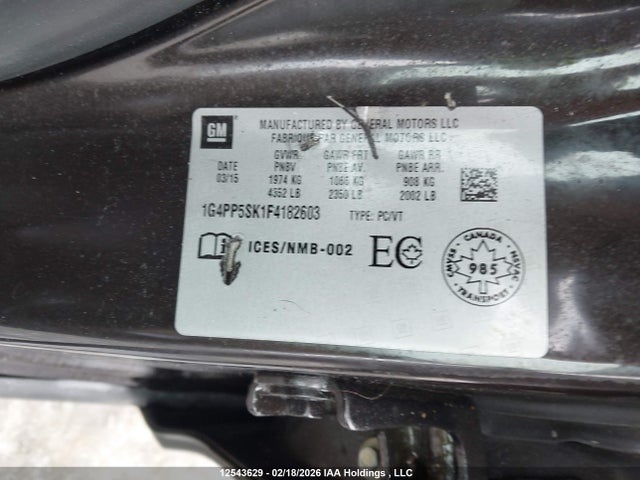 Buick Verano 2015 1G4PP5SK1F4182603 Image 9
