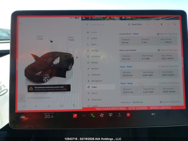 Продажа на аукционе авто 2024 Tesla Model Y, vin: 7SAYGDEE4RF017654, номер лота: 12543718