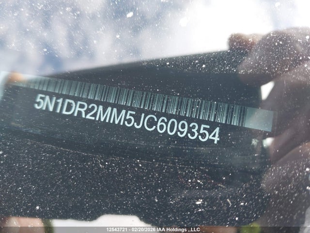 5N1DR2MM5JC609354 Nissan Pathfinder Midnight Edition/platinum/s/sl Premium/sv Tech
