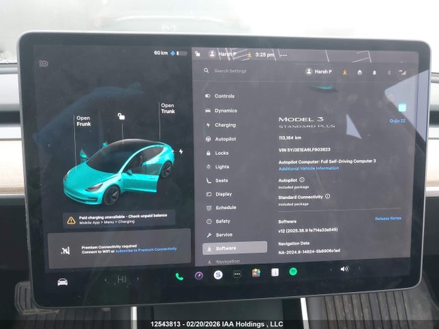 Aukcja sprzedaży 2020 Tesla Model 3 Standard Range Plus, vin: 5YJ3E1EA6LF603823, numer aukcji: 12543813