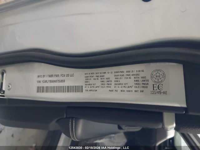 1C4RJYB66N8755859 Jeep Grand Cherokee 4xe Limited