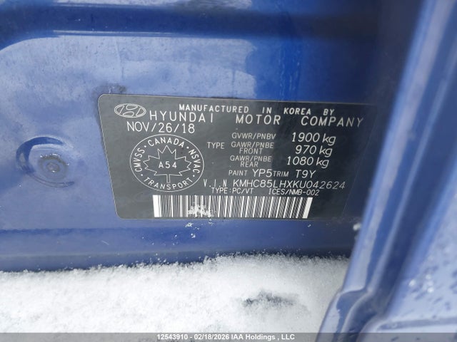 KMHC85LHXKU042624 Hyundai IONIQ ELECTRIC