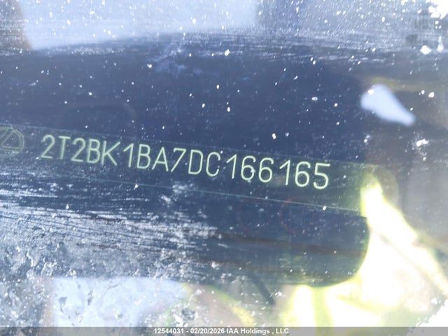 12544031 :رقم المزاد ، 2T2BK1BA7DC166165 vin ، 2013 Lexus Rx 350 مزاد بيع