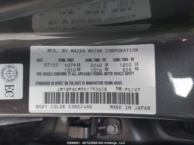 JM1BPACM9S1793658 Mazda 3 Preferred