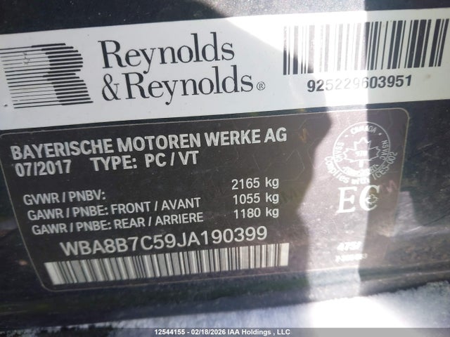 BMW 340 XI 2018 WBA8B7C59JA190399 Image 17