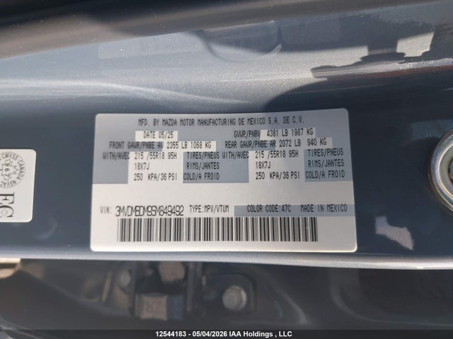 Aukcja sprzedaży 2025 Mazda Cx-30 Premium, vin: 3MVDMBDM9SM849492, numer aukcji: 12544183