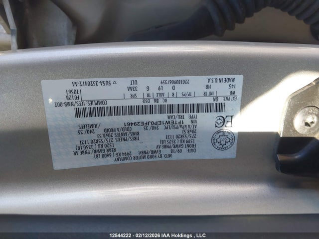 Ford F-150 Lariat 2018 1FTEW1EP0JFE29461 Image 18