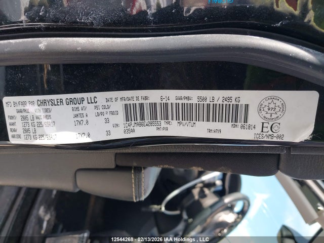 2014 Jeep Cherokee Sport მანქანა იყიდება აუქციონზე, vin: 1C4PJMAB6EW285553, აუქციონის ნომერი: 12544268