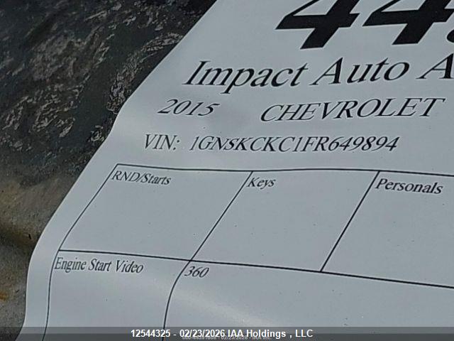 Продажа на аукционе авто 2015 Chevrolet Tahoe Ltz, vin: 1GNSKCKC1FR649894, номер лота: 12544325