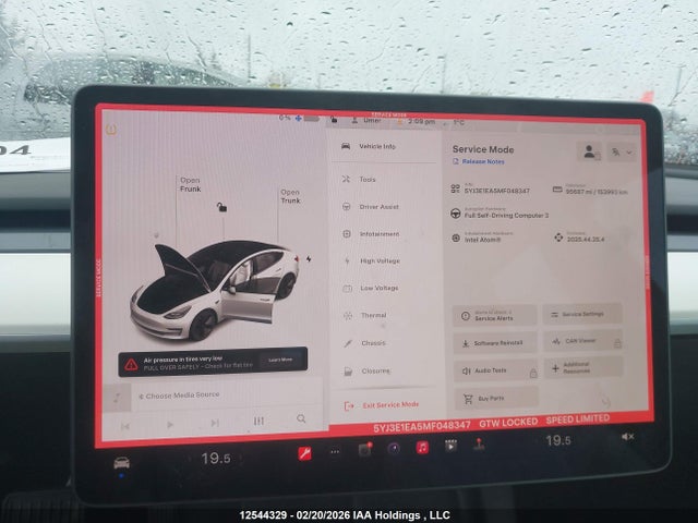 12544329 :رقم المزاد ، 5YJ3E1EA5MF048347 vin ، 2021 Tesla Model 3 Standard Range/standard Range Plus مزاد بيع