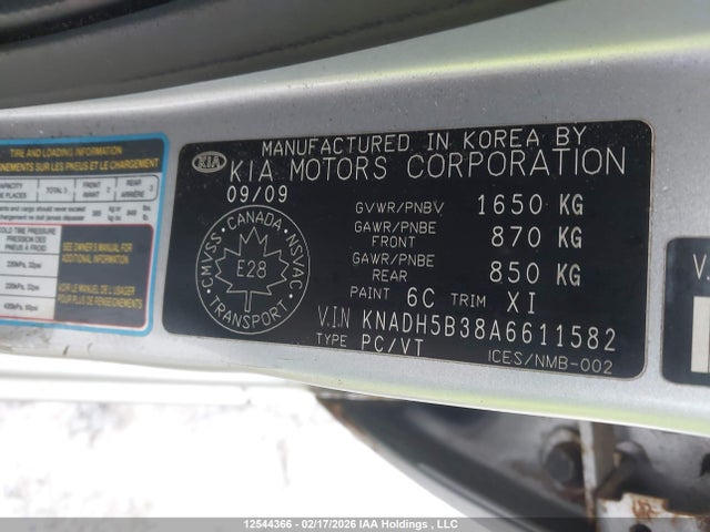 Продажа на аукционе авто 2010 Kia Rio, vin: KNADH5B38A6611582, номер лота: 12544366