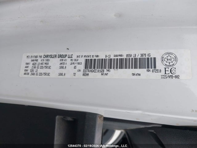 RAM Promaster 1500 Low Roof 2014 3C6TRVAGXEE101628 Image 9