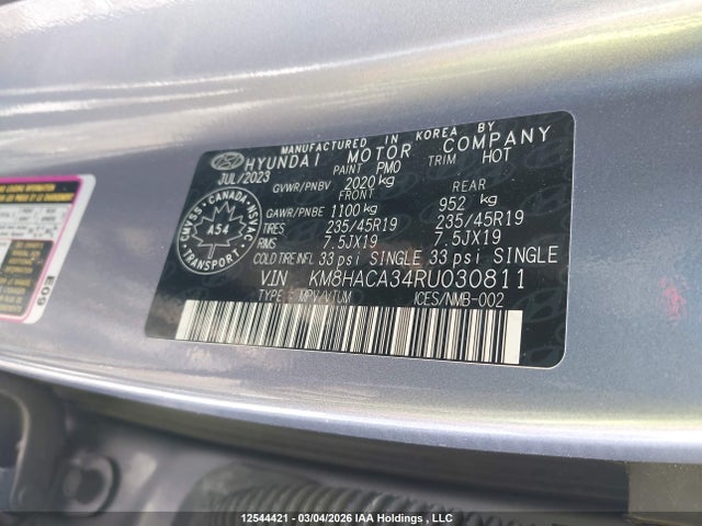 KM8HACA34RU030811 Hyundai Kona
