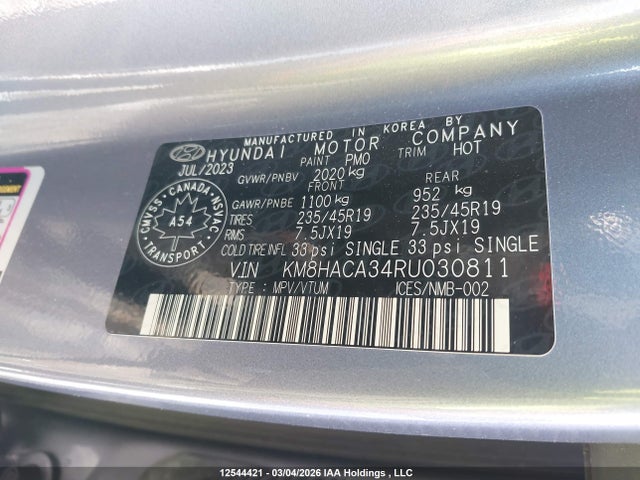 KM8HACA34RU030811 Hyundai Kona