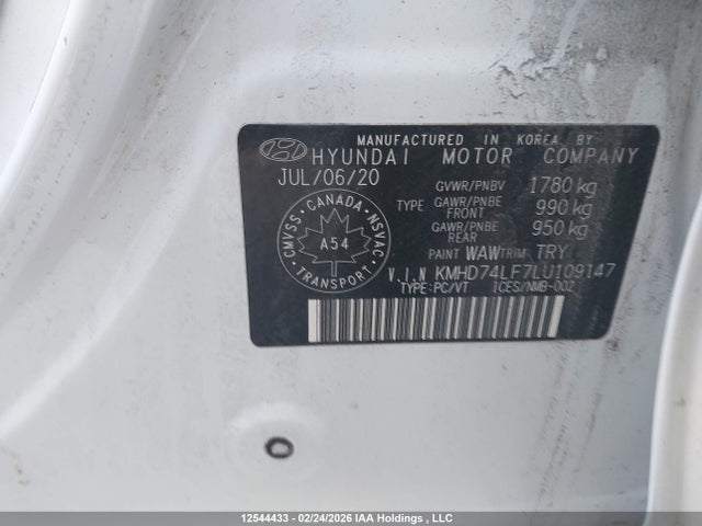 Hyundai Elantra Essential Auto Ivt 2020 KMHD74LF7LU109147 Image 18