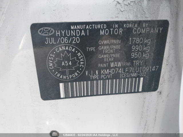 Hyundai Elantra Essential Auto Ivt 2020 KMHD74LF7LU109147 Image 9