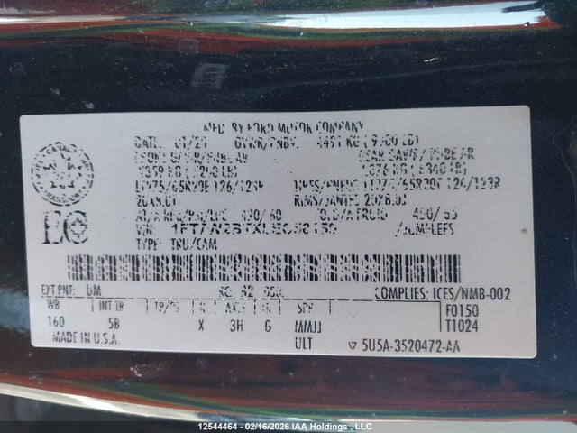 1FT7W2BTXLEC58159 Ford F250 Super Duty