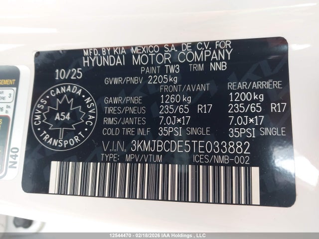 Hyundai Tucson Preferred Awd 2026 3KMJBCDE5TE033882 Image 19