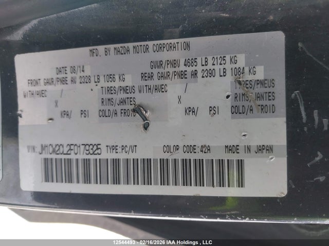 Mazda Mazda5 Gs 2015 JM1CW2CL2F0179325 Image 19