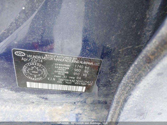 Продаж на аукціоні авто 2014 Hyundai Elantra Gls, vin: 5NPDH4AE5EH525612, номер лоту: 12544506