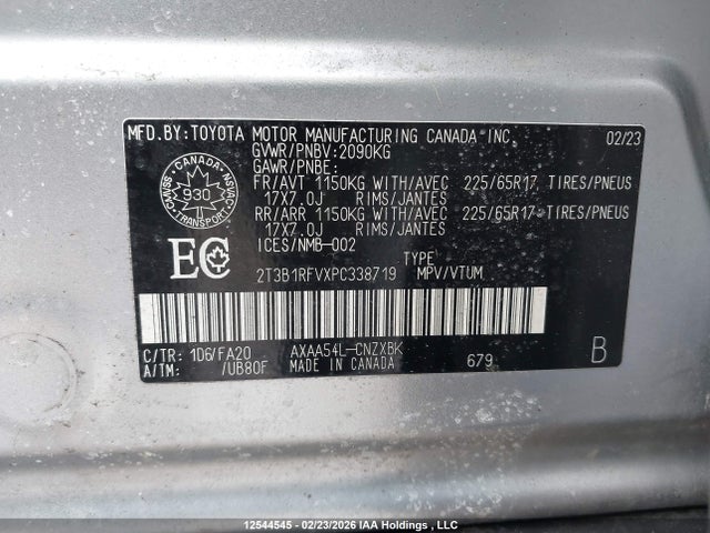 Toyota RAV4 LE 2023 2T3B1RFVXPC338719 Image 9