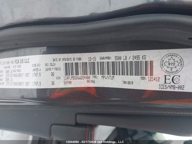 Jeep Cherokee Trailhawk 2016 1C4PJMBS0GW224460 Image 18
