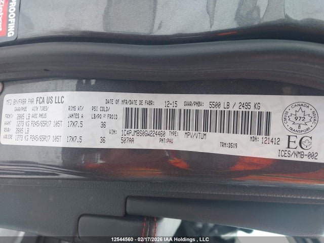 Jeep Cherokee Trailhawk 2016 1C4PJMBS0GW224460 Image 9