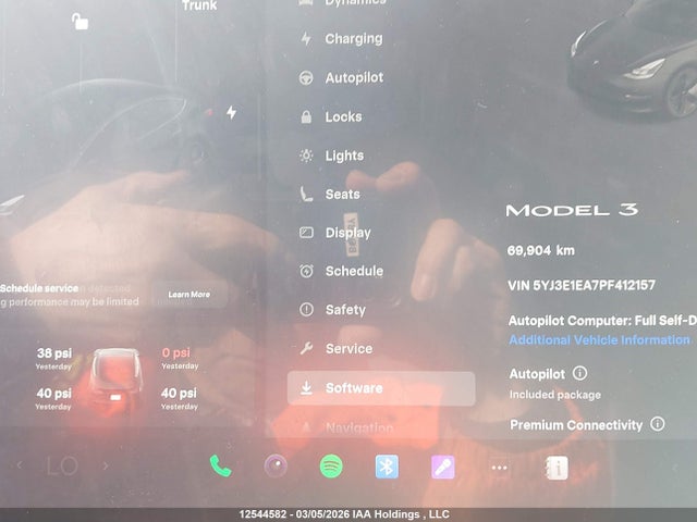 Aukcja sprzedaży 2023 Tesla Model 3 Rwd, vin: 5YJ3E1EA7PF412157, numer aukcji: 12544582
