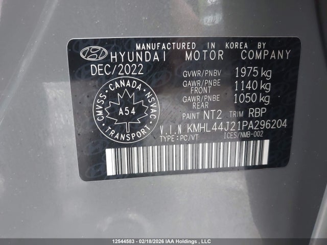 KMHL44J21PA296204 Hyundai Sonata Sel Plus