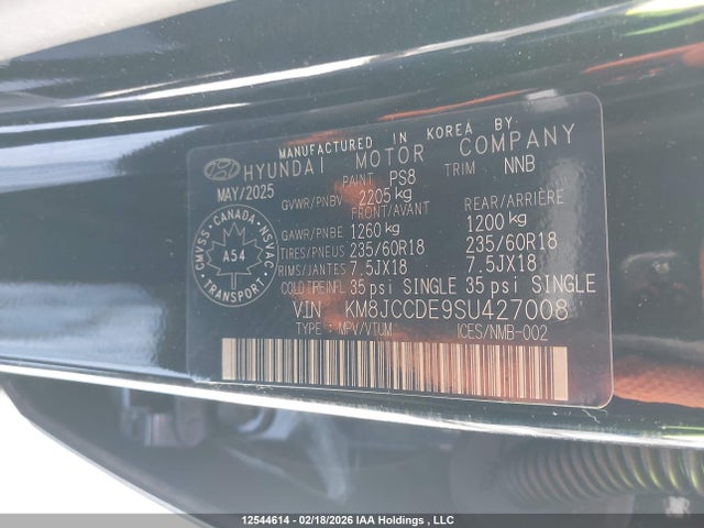 KM8JCCDE9SU427008 Hyundai Tucson N Line
