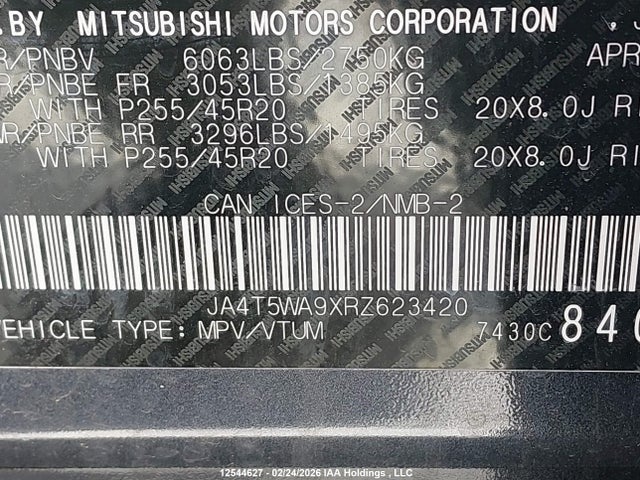 JA4T5WA9XRZ623420 Mitsubishi OUTLANDER PHEV