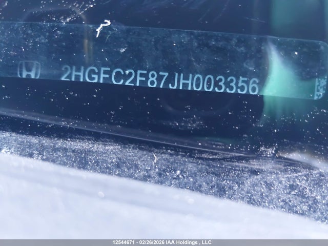 2HGFC2F87JH003356 Honda Civic Ex 4dr