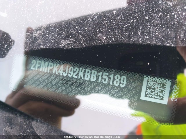 12544677 :رقم المزاد ، 2FMPK4J92KBB15189 vin ، 2019 Ford Edge مزاد بيع