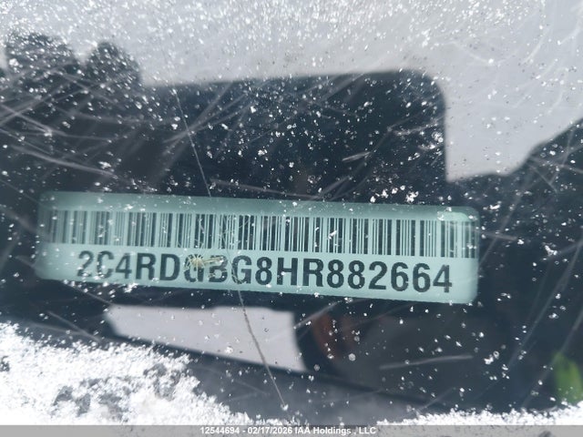 Aukcja sprzedaży 2017 Dodge Grand Caravan Se, vin: 2C4RDGBG8HR882664, numer aukcji: 12544694