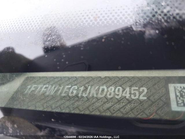 1FTFW1EG1JKD89452 Ford F150 Supercrew