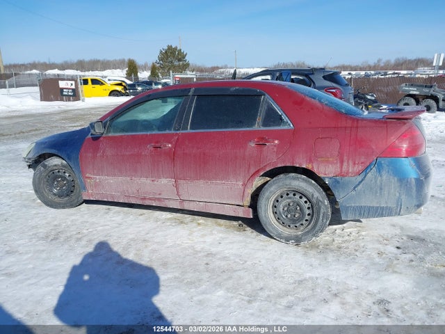 2007 Honda Accord Ex V6 მანქანა იყიდება აუქციონზე, vin: 1HGCM665X7A801497, აუქციონის ნომერი: 12544703