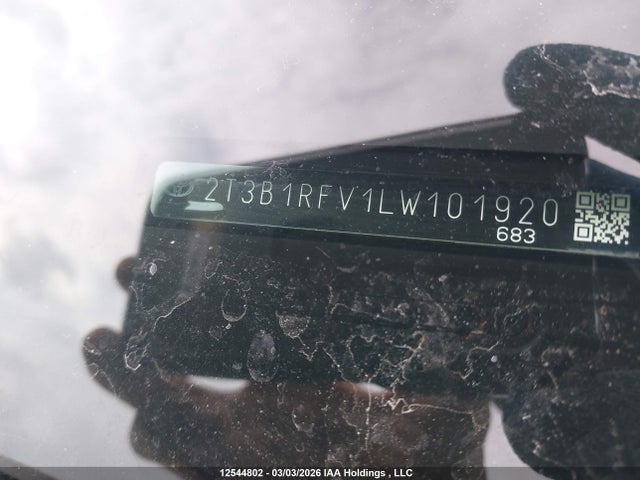 Продажа на аукционе авто 2020 Toyota Rav4 Le, vin: 2T3B1RFV1LW101920, номер лота: 12544802