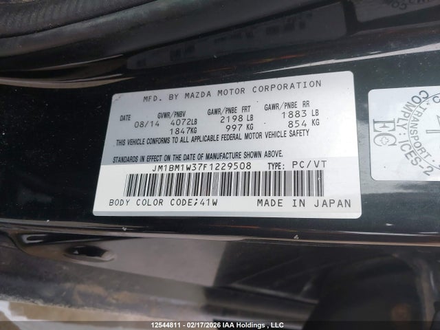 JM1BM1W37F1229508 Mazda Mazda3 Gt
