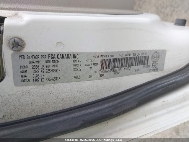 2C4RDGBG1JR218583 Dodge Grand Caravan Se