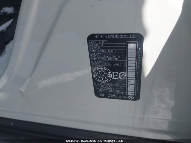Продажа на аукционе авто 2022 Infiniti Qx50 Luxe, vin: 3PCAJ5BB7NF109819, номер лота: 12544819
