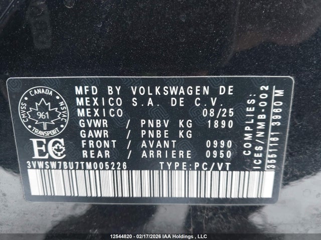 Volkswagen Jetta 2026 3VWSW7BU7TM005226 Image 9