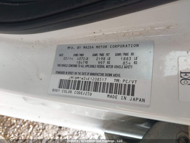 JM1BM1W34E1208517 Mazda Mazda3 Gt-sky