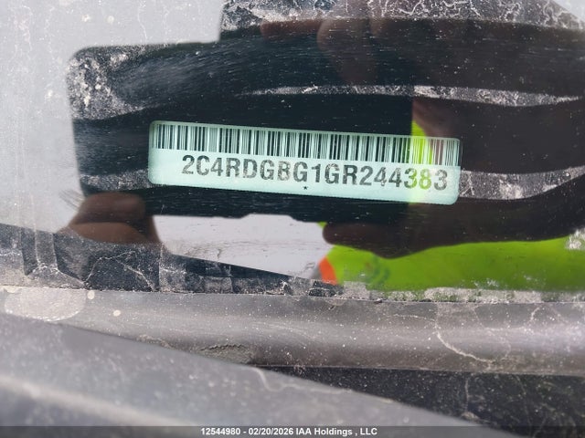 12544980 :رقم المزاد ، 2C4RDGBG1GR244383 vin ، 2016 Dodge Grand Caravan Se/sxt مزاد بيع