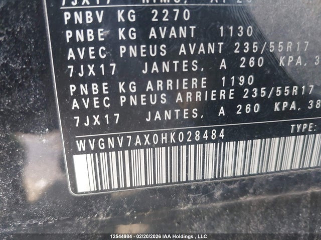 Volkswagen Tiguan 2017 WVGNV7AX0HK028484 Image 9