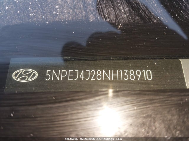 5NPEJ4J28NH138910 Hyundai Sonata Sport