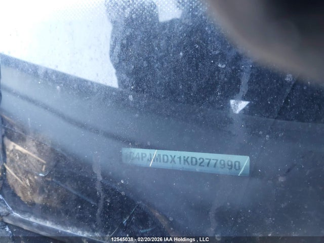 1C4PJMDX1KD277990 Jeep Cherokee Limited